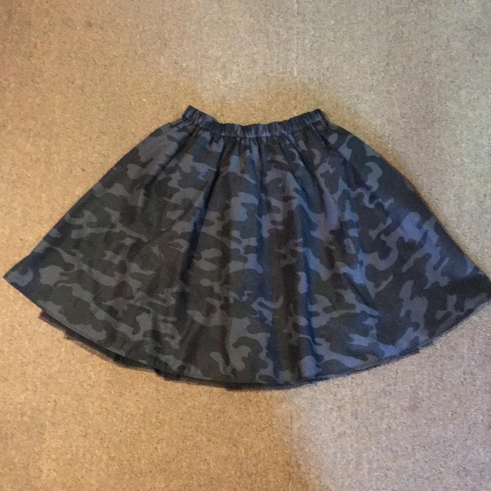 Black and Grey Camo Skirt
